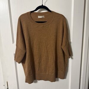 Anthropologie Brown Oversized Sweater